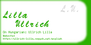 lilla ullrich business card